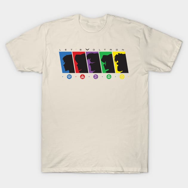 Five to Thrive  (Black Logo) by Zilla T-Shirt by Let's Voltron Podcast